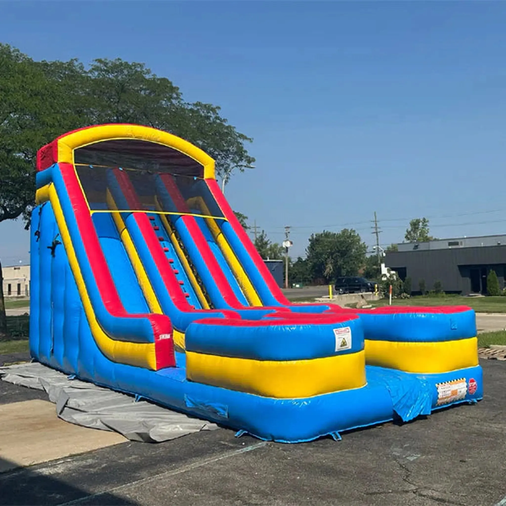 21' Dual Lane Wet/Dry Slide