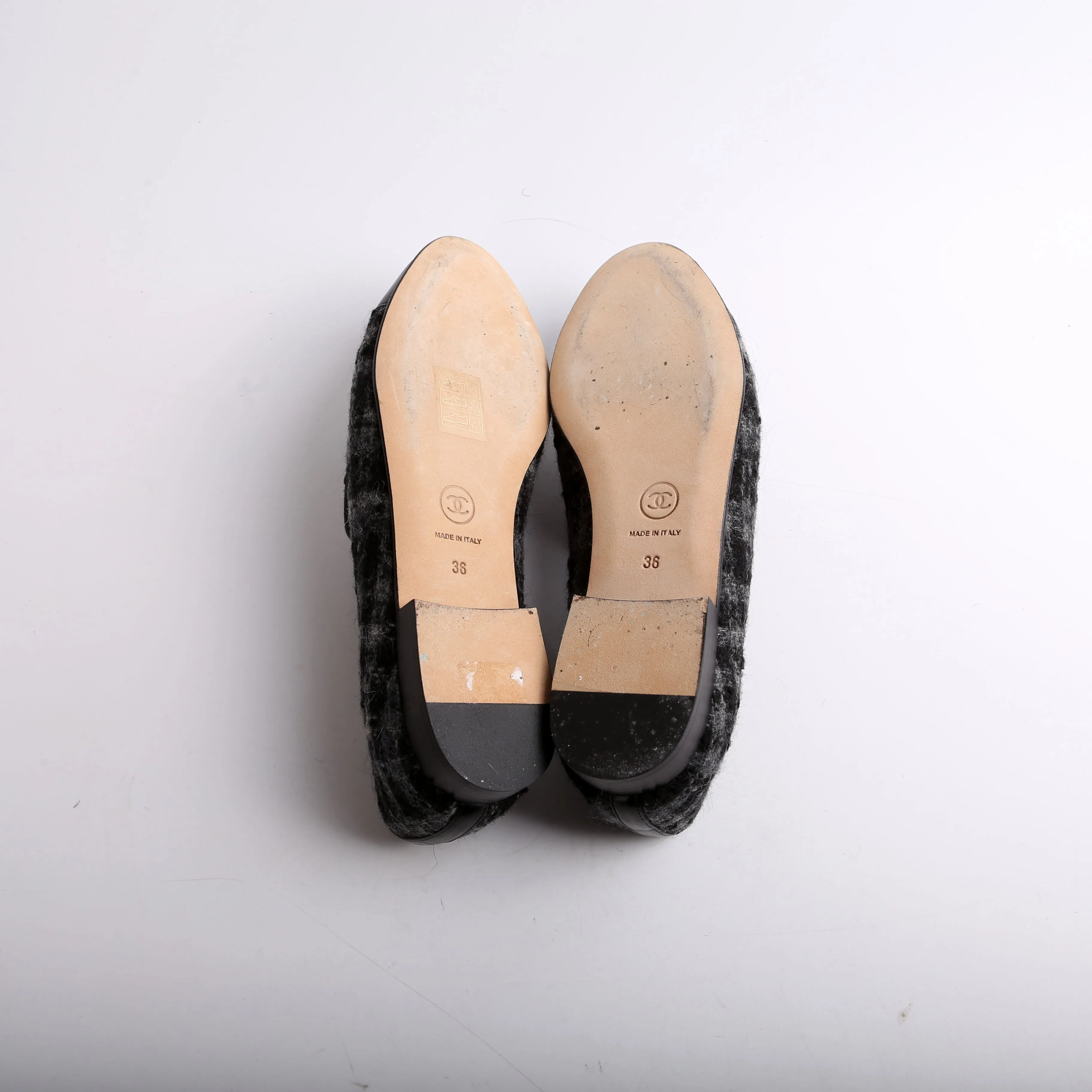 CC Tweed Loafers Size 36