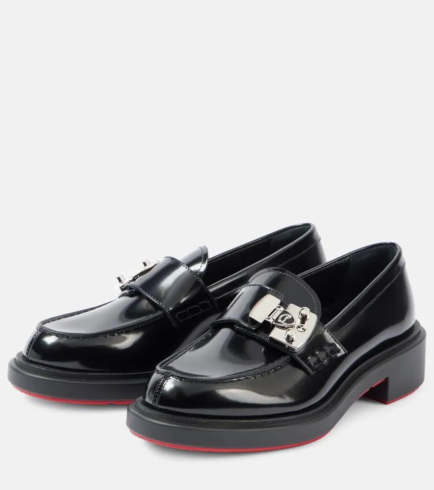 Christian Louboutin Urban Moc Lock leather loafers