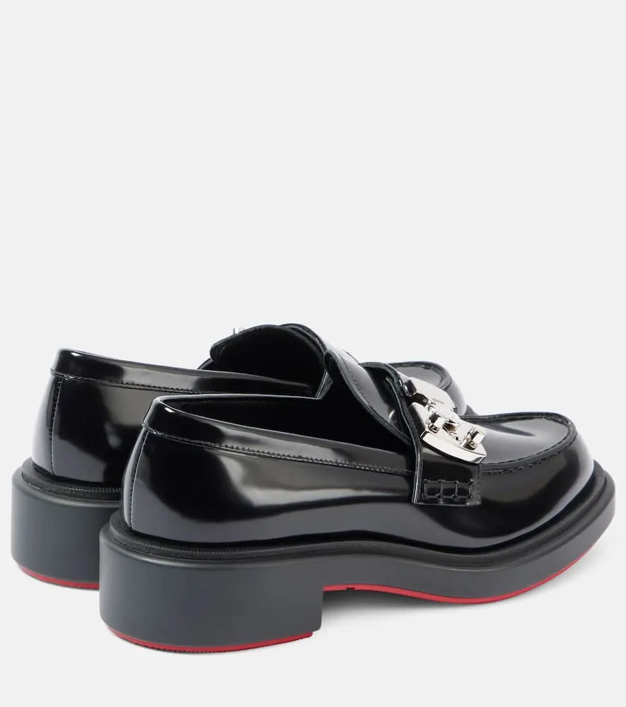 Christian Louboutin Urban Moc Lock leather loafers