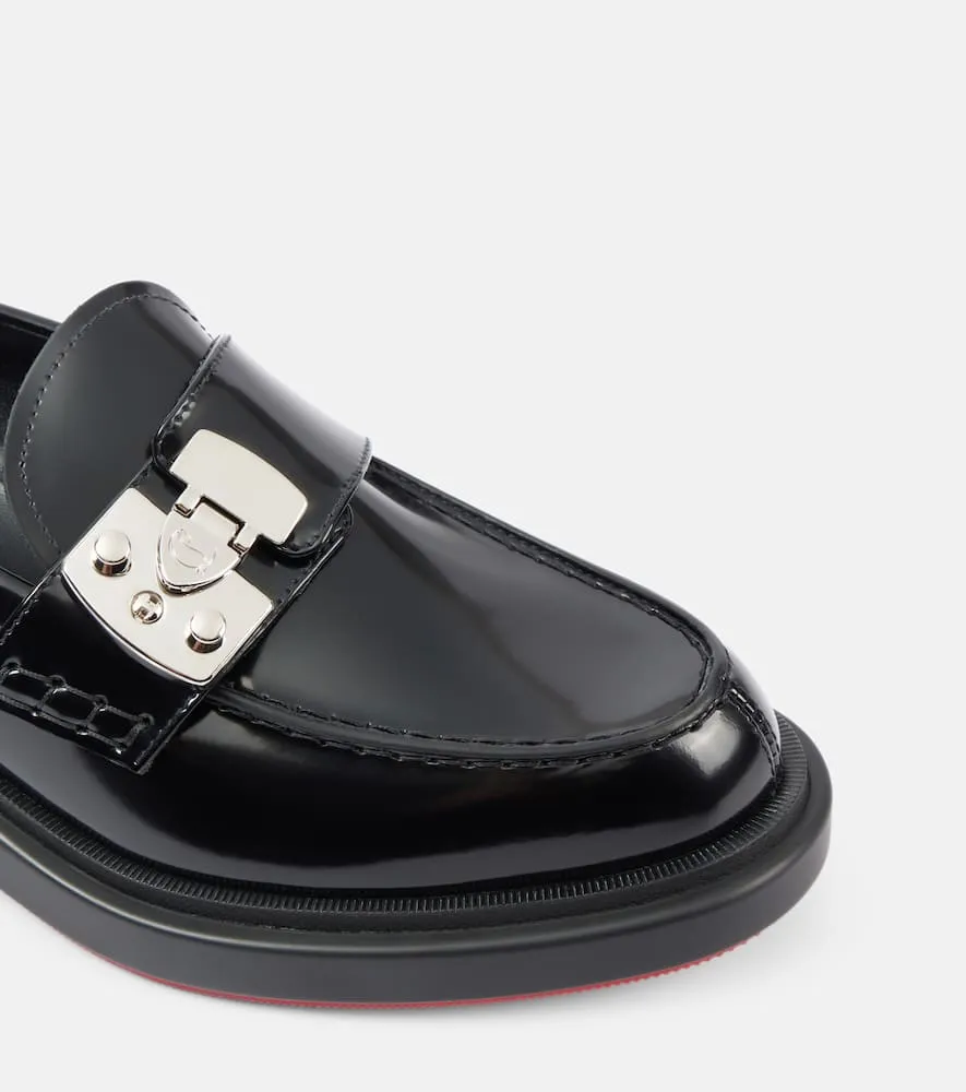 Christian Louboutin Urban Moc Lock leather loafers