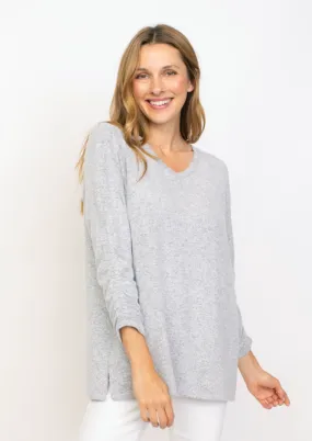 Habitat Ruched Sleeve V-Neck Fleece Top