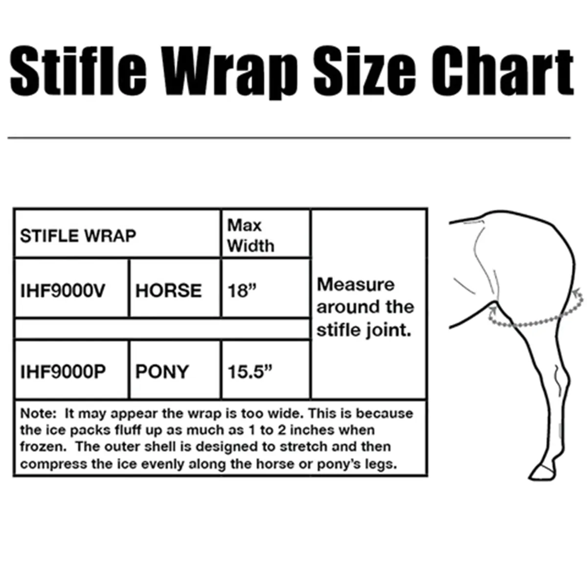 Ice Horse Stifle Wrap
