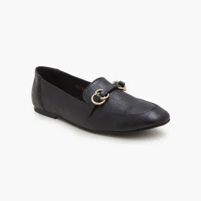 Metallic Ring Loafers
