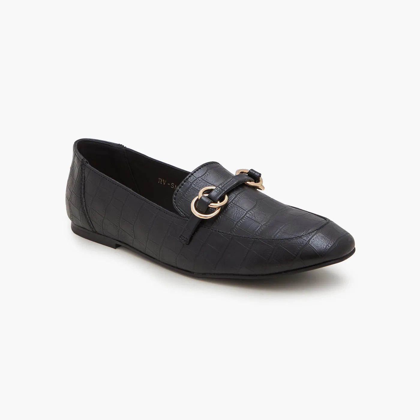 Metallic Ring Loafers