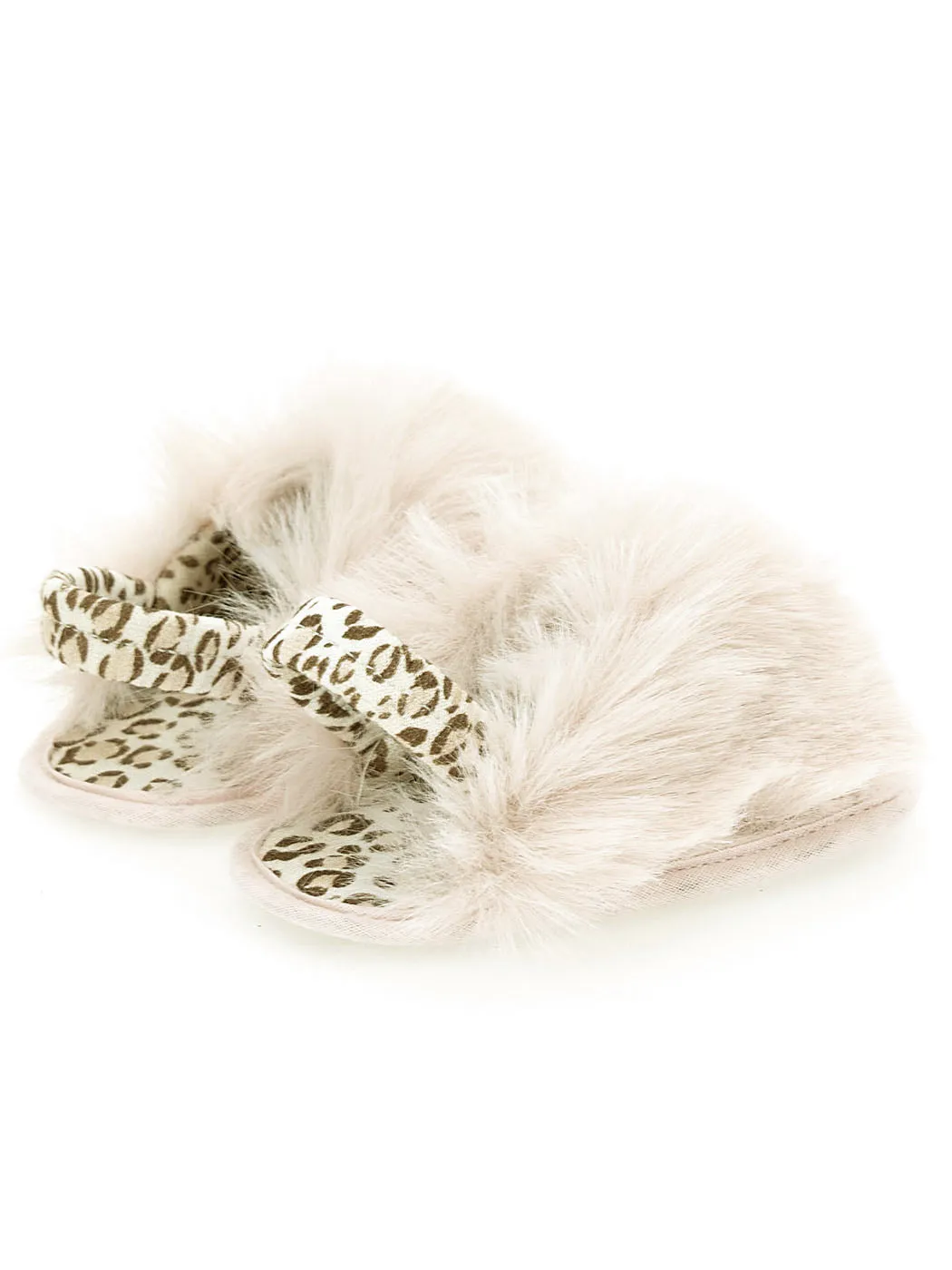 MONNALISA Plush Baby's sandals -390006 Beige