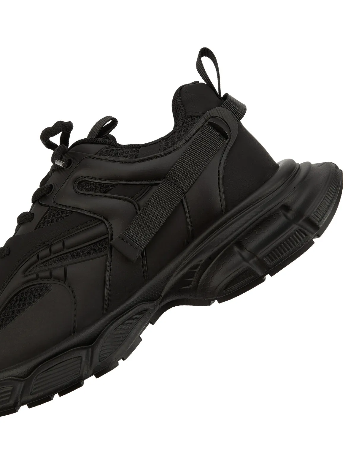 Sneakerhill Black Warrior Mesh Rap Sneakers - 2087