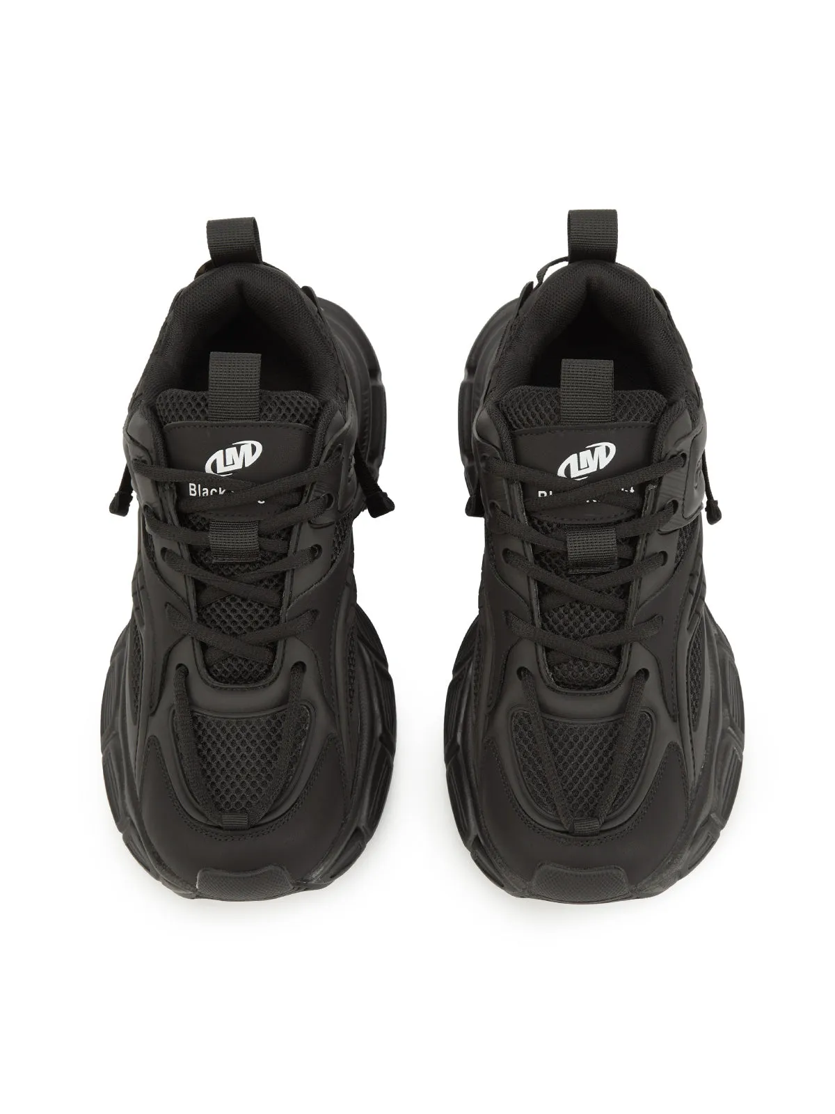 Sneakerhill Black Warrior Mesh Rap Sneakers - 2087