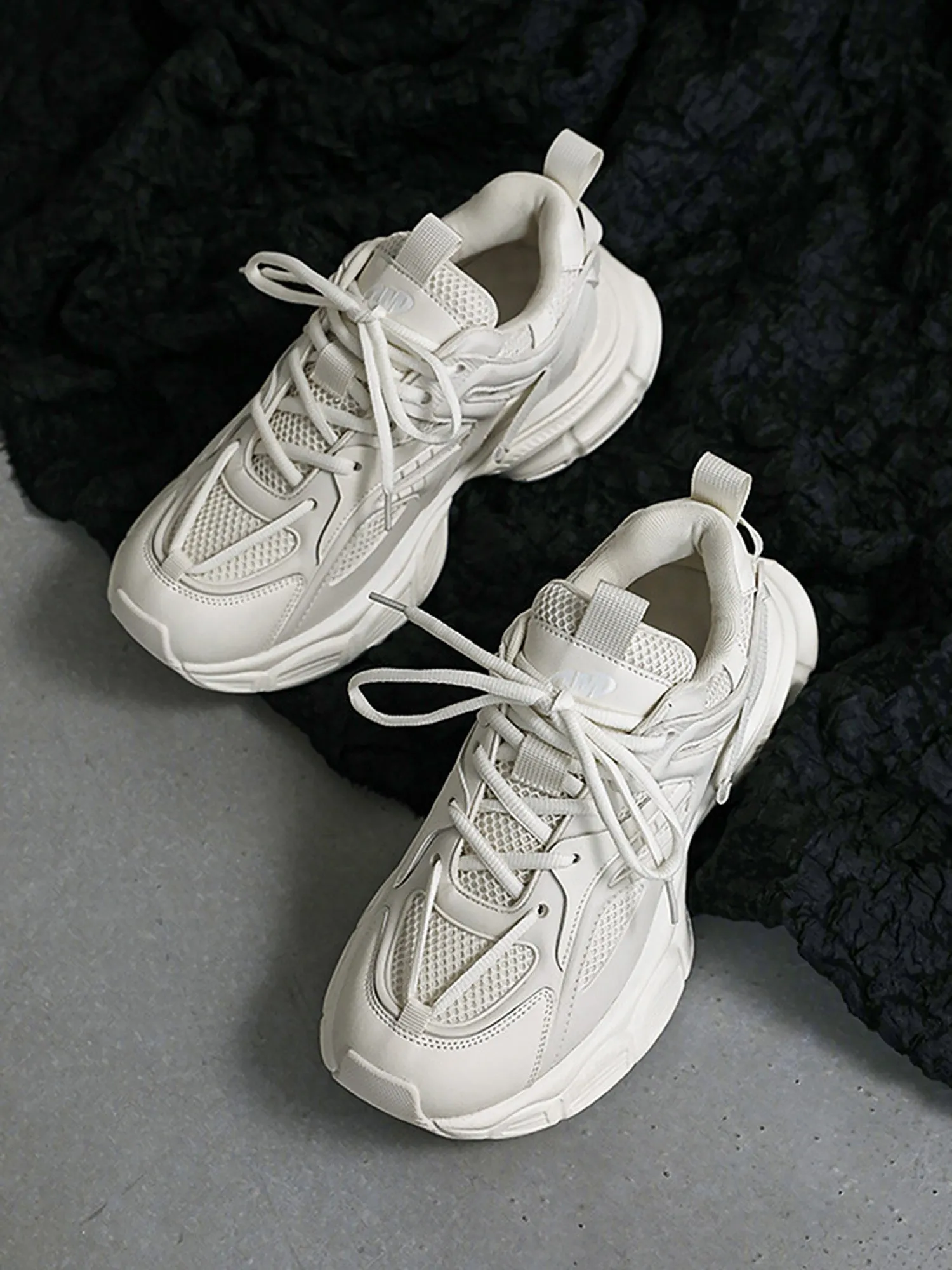 Sneakerhill Black Warrior Mesh Rap Sneakers - 2087