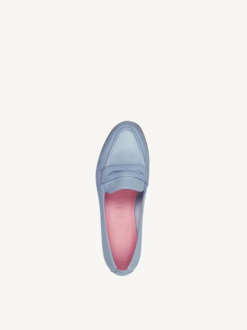 Tamaris - 1-24228-44 880 Leather Loafer - Light Blue