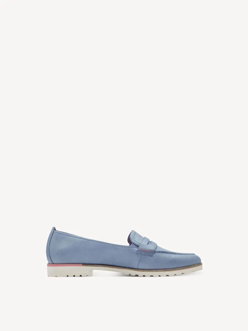 Tamaris - 1-24228-44 880 Leather Loafer - Light Blue