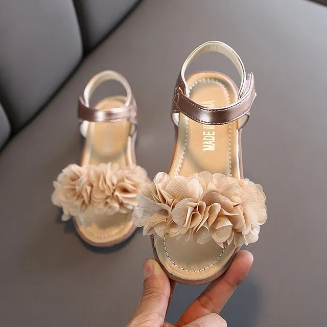 ULKNN Girls Sandals  Little Princess Girl Baby Summer Shoes Small Children Sandals Fashion Soft Bottom Sandals and Slippers