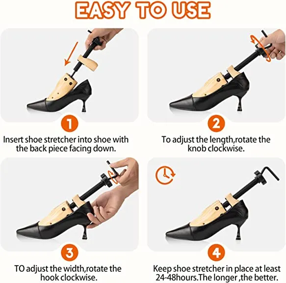 WEST LIGHT Shoe Stretcher Women 2-Way Wood Shoe Stretcher Shoe Tree